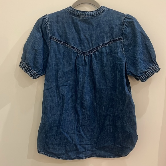 Aly puff sleeve blouse by pilcro- chambray edition - Picture 4 of 4